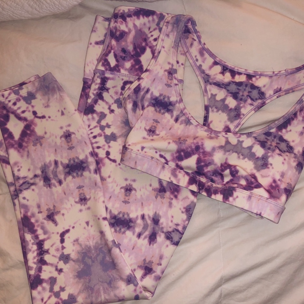 tie dye workout set